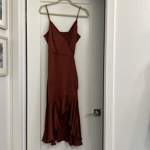 Abercrombie & Fitch satin wrap dress